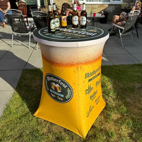 Stretch Fabric Poseur Table - Garden 7